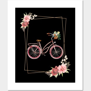 Bicycle Floral Look Posters and Art